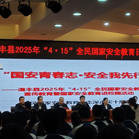 国安青春志·安全我先行——清丰县国家安全教育进校园活动纪实