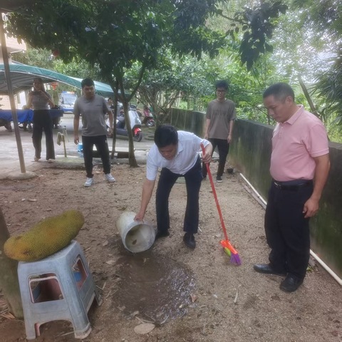 那大镇槟榔村委会开展“清洁家园 防蚊灭蚊”防控基孔肯雅热、登革热等病毒专项工作行动