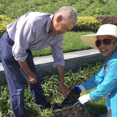 汛后齐奉献  党群靓家园