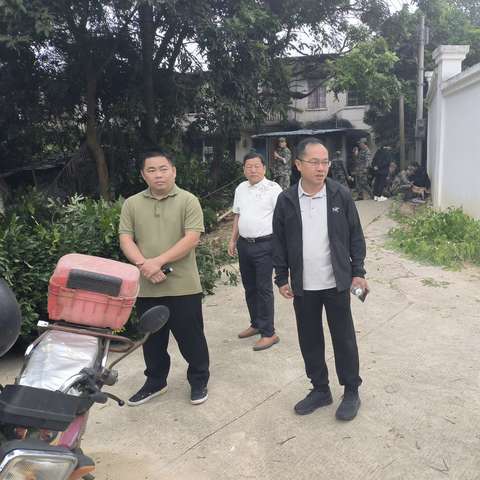 县领导带队检查登革热防控工作开展情况