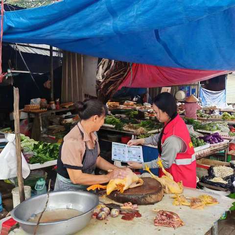 网格员入户开展禁塑宣传