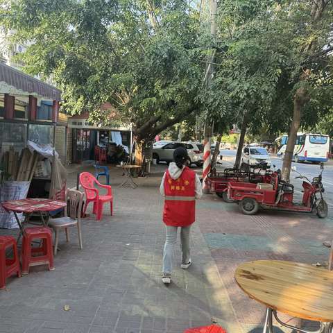 新龙镇网格员开展辖区卫生整治工作