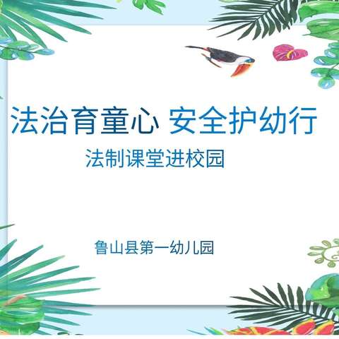 法制育童心 安全护幼行——童风雅颂幼儿园法制教育进课堂