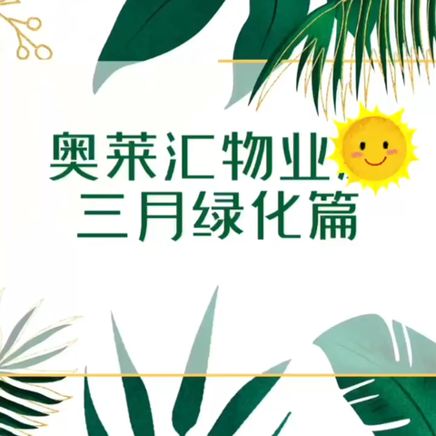 奥莱汇三月物业服务简报