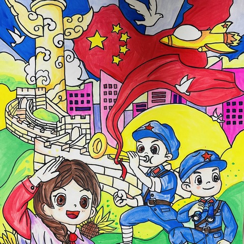 【为生命教育 让生命精彩】阳城县实验小学三年级组织开展“童心迎国庆 厚植爱国情”主题教育实践活动