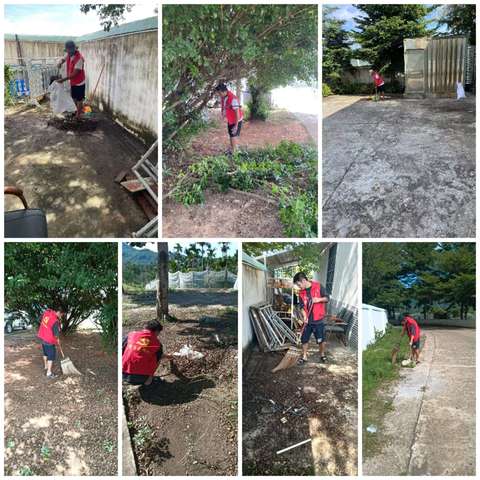 西南水利管理所防范基孔肯雅热病卫生大扫除