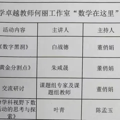 数学在这里，智慧聚一起——海南省教育科学规划成果应用类课题《数学在这里》成果推广校交流研讨活动