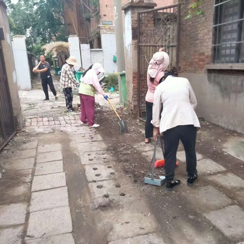 苹果园街道仪北社区环境大整治活动