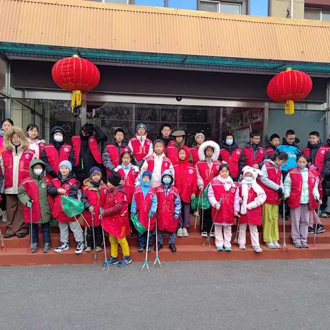 航天城社区青少年志愿服务：春节将近，寒风中的热情与行动