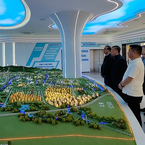 北京市园林绿化局调研我市海绵城市科普展览馆