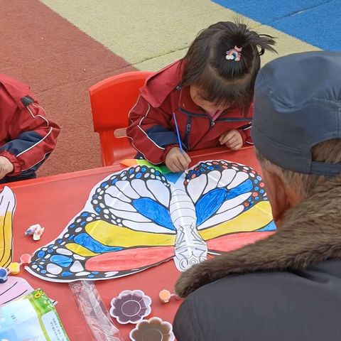 纸鸢伴春 童年"筝"好——玉都镇郭马幼儿园亲子主题活动