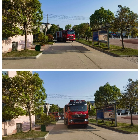 致敬火焰蓝，共筑安全墙——记淮安市南陈集中心小学消防车进校园宣传演练活动