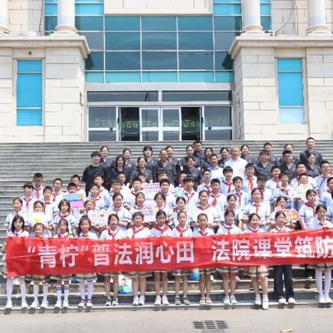 平邑县第四实验￼小学解锁别样“六一”普法活动之“青柠计划普法课堂”走进平邑县人民法院