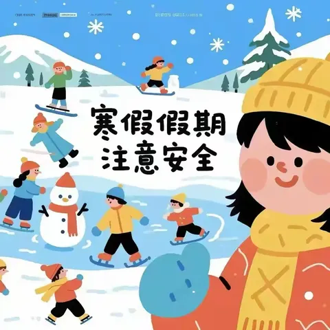 桃花源街道中心幼儿园 寒假放假通知及安全提示