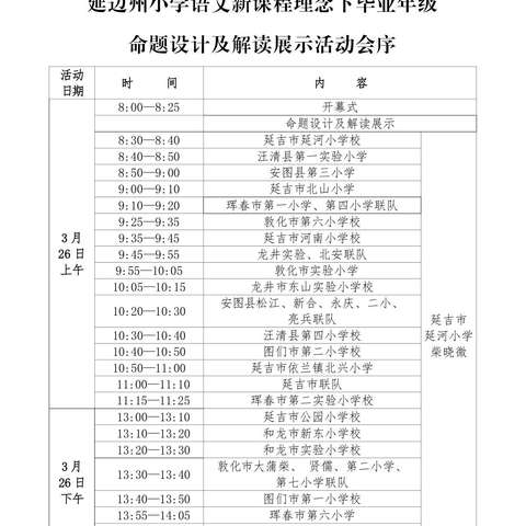 北兴小学参加延边州小学语文学科学业水平测试命题设计解读展示活动