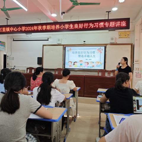 启航新征程，培训赋能促成长 ——三里镇中心小学2024年秋季期培养小学生良好行为习惯专题讲座暨课后服务兴趣班培训