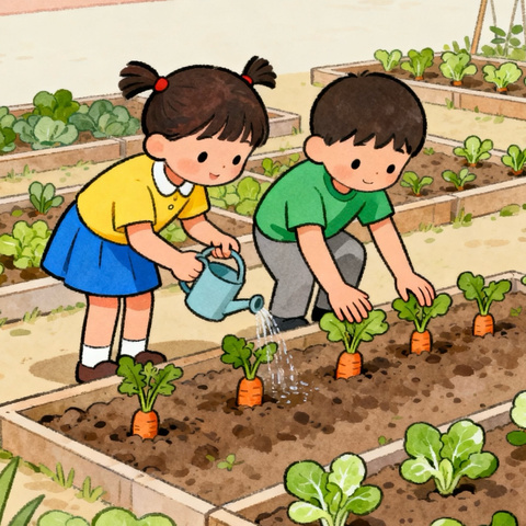 萌趣植乐园，童心探自然——淮安艾迪贝尔幼儿园种植园主题活动