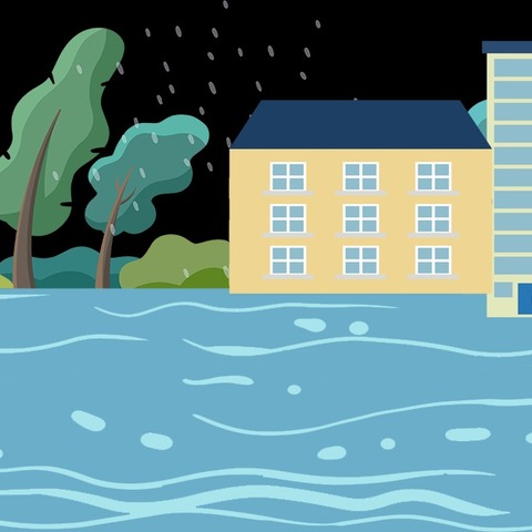 防汛、防溺水不放松，      安全记心中。