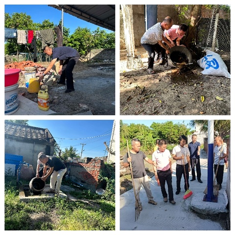 新龙镇部道村振兴工作队持续开展预防登革热环境卫生整治行动