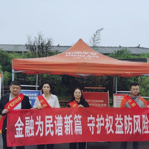 金融为民谱新篇守护权益防风险﹣平安产险走进茶庵李村开展县域金融知识宣传