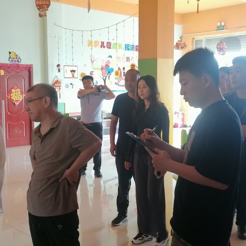 暑期联合督导排查   筑牢校园安全防线——青县金牛镇中心学校联合镇政府各职能部门暑期校园安全排查纪实