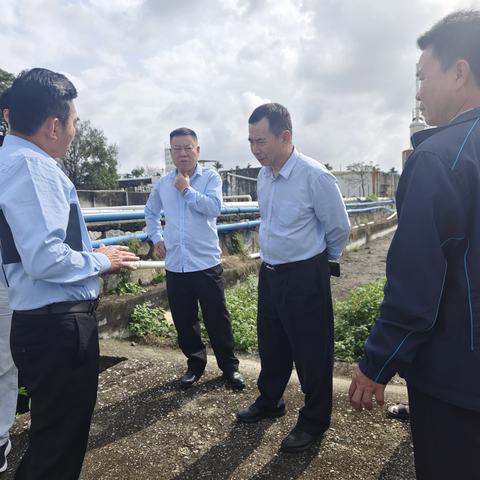 金橡公司党委书记、总经理蔡笃坤一行莅临金兴加工分公司开展环保治理、维修保养工作调研督导