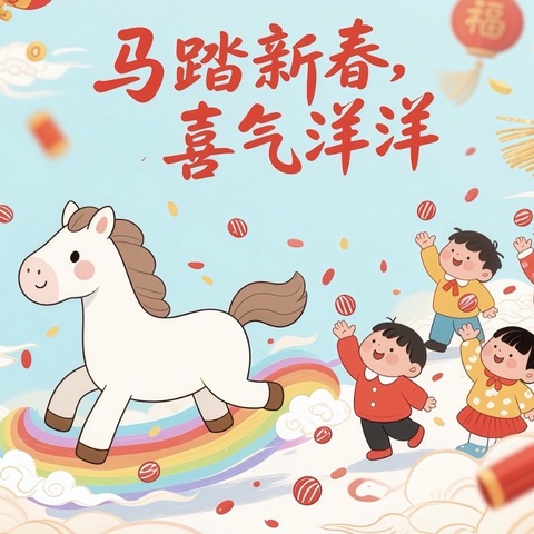 小马哒哒迎新年              美好年味飘满园