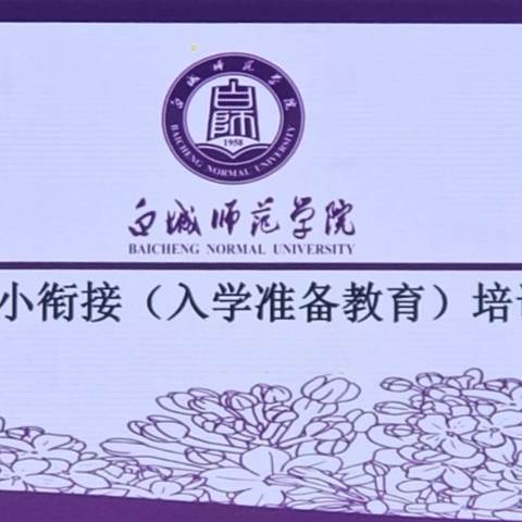 学思惟实寻方向   精进臻善求卓越——幼小衔接“入学准备教育”培训学习体会