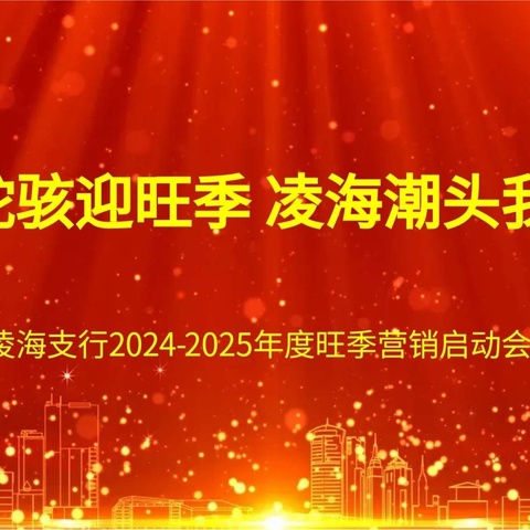 “龙走蛇骇迎旺季，凌海潮头我为峰”凌海支行2024-2025年旺季启动会