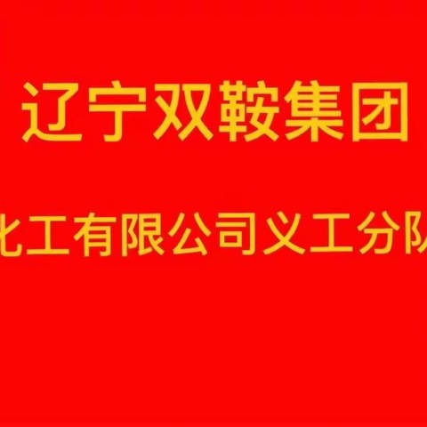 双鞍集团化工公司8月份义工队活动