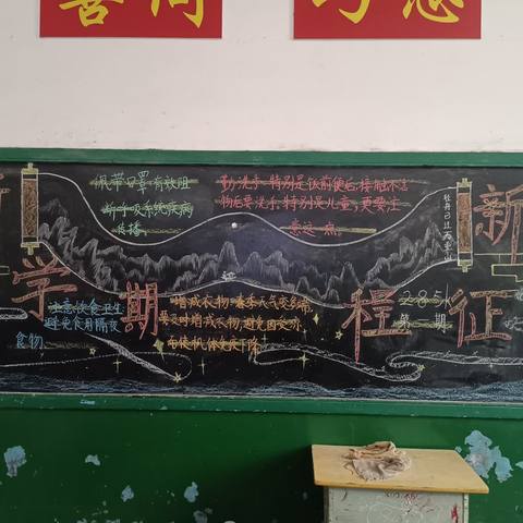 迎接新学期及春季传染病防控——武冈市迎春亭新东中心小学开展2024年上学期主题黑板报评比活动