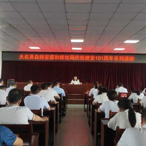 大名县自然资源和规划局庆祝建党101周年系列活动