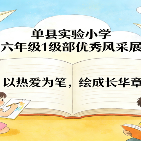 单县实验小学                          六年级1级部优秀风采展：以热爱为笔，绘成长华章