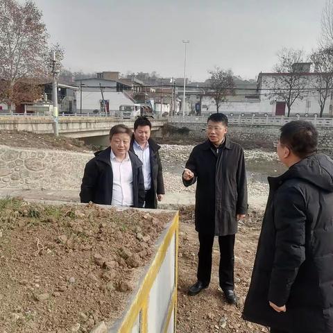 市水务局主要领导调研长安区河道治理工作