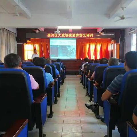 美兰区大致坡镇消防安全培训暨安全生产警示教育会议