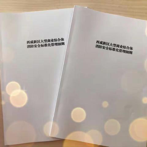 强化标准 规范管理——西咸支队出台《西咸新区大型商业综合体消防安全标准化规范化管理细则》