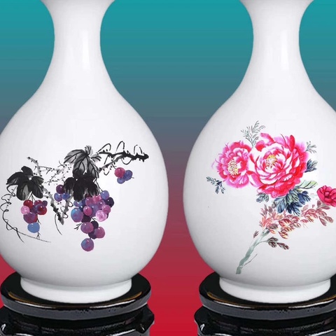 当代著名画家邓桂元景德镇陶瓷赏析