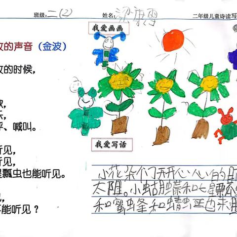 童诗绘梦，绘出多彩童年——探索学生作品中的诗意与画意