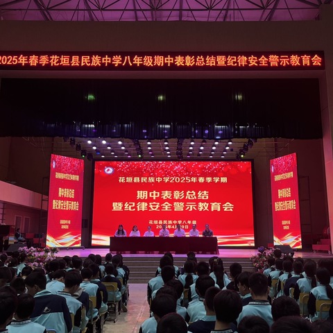 奋进正当时，青春当自强 ‍——我校八年级期中表彰总结暨纪律安全教育会圆满举行 ‍‍
