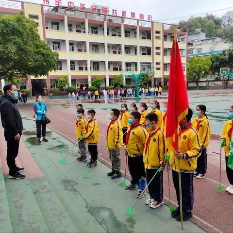 绿色文明，师生同行——隆林各族自治县新州第三小学主题教育活动