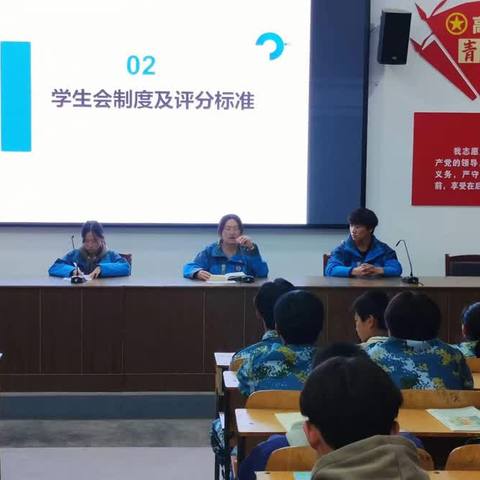 合阳县职教中心学生会2023——2024学年度第一次会议