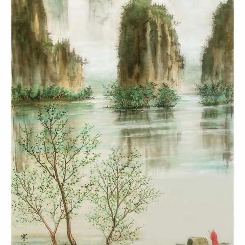 画家寒江《禅意山水》七幅