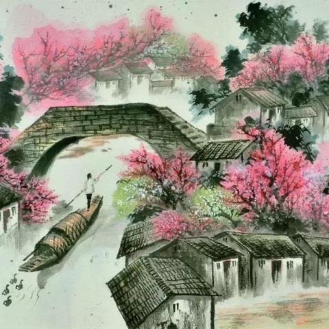 八年级一班思想荟萃——探寻永远的“桃花源”。