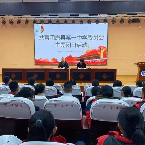 永远跟党走--共青团唐县第一中学委员会主题团日活动