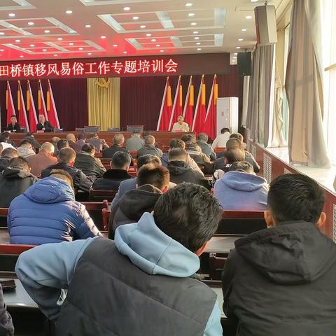 田桥镇开展移风易俗工作专题培训会
