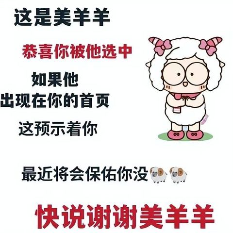 我在羊群中，坚持做美羊羊