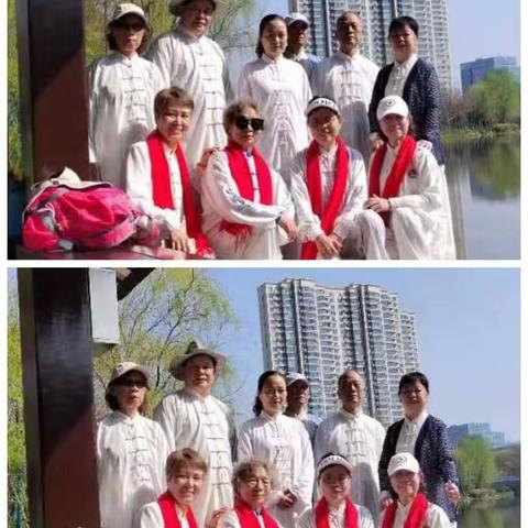 2023年3月15日太极拳友春游洋湖湿地公园花絮