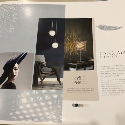 GY78色经珠光压花墙布