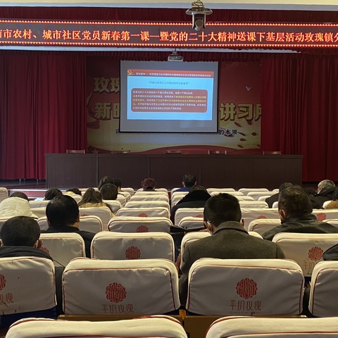 玫瑰镇深入开展全市农村、城市党员新春第一课暨党的二十大精神送课下基层活动
