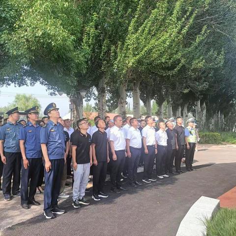 庆“七一”丨张家口高速养护项目部参加升国旗活动